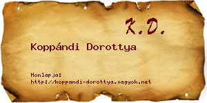 Koppándi Dorottya névjegykártya